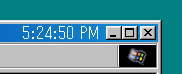 Title Bar Clock の表示例